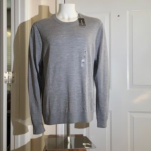 Michael Kors Merino Wool Pull Over Gray Sweater